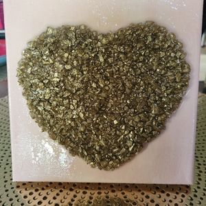 6X6 adorable heart canvas art